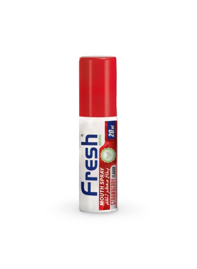 Fresh More Mouth Spray - Strawberry Flavour Instant Fresh Breath, 20ML Alcohol-Free Pocket-Size, Use Anytime Anywhere, Bad Breath Teereatment Fresh Breath Freshner. - Image 1